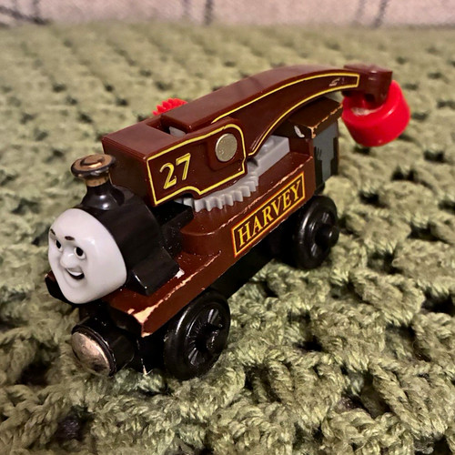 Harvey wooden toy train engine - harvey,